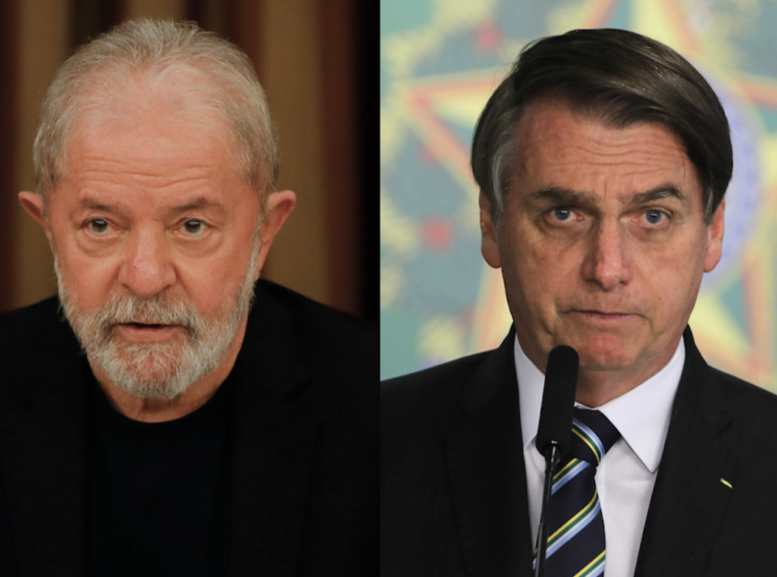 Lula tem 41,3% das intenções de voto e Bolsonaro, 26,6%, diz pesquisa da CNT